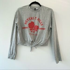 H&M Grey Beverly Hills Stole My Heart Sweatshirt Size Small